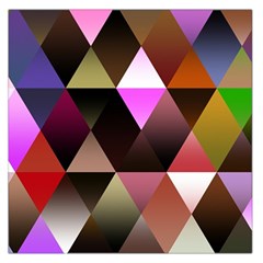 Abstract Geometric Triangles Shapes Large Satin Scarf (square)