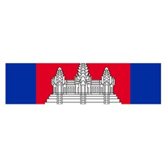 Vertical Display Of National Flag Of Cambodia Satin Scarf (oblong) by abbeyz71