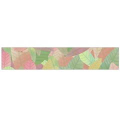 Watercolor Leaves Pattern Large Flano Scarf  by Valentinaart