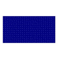 Navy Blue Color Polka Dots Satin Shawl by SpinnyChairDesigns