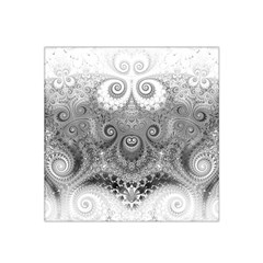 Black And White Spirals Satin Bandana Scarf by SpinnyChairDesigns