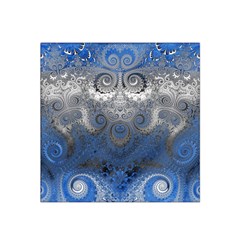 Blue Swirls And Spirals Satin Bandana Scarf by SpinnyChairDesigns