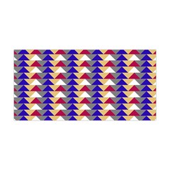 Colorful Triangles Pattern, Retro Style Theme, Geometrical Tiles, Blocks Yoga Headband