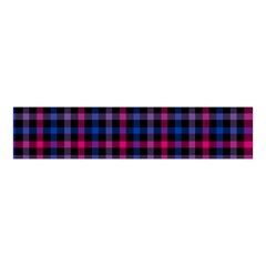 Bisexual Pride Checkered Plaid Velvet Scrunchie by VernenInk