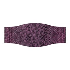 Purple Leather Snakeskin Design Stretchable Headband by ArtsyWishy