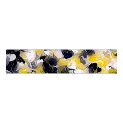 Black, Gray And Yellow Swirls Velvet Scrunchie by Khoncepts