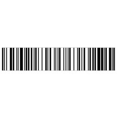 Barcode Pattern Small Flano Scarf