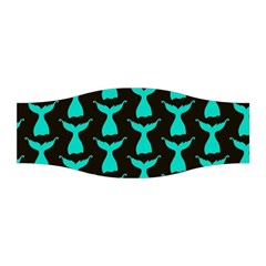 Blue Mermaid Tail Black Stretchable Headband by ConteMonfrey