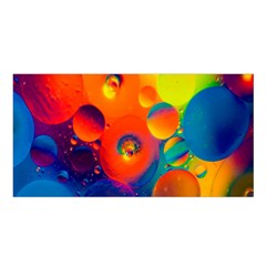 Colorfull Pattern Satin Shawl 45  X 80  by artworkshop
