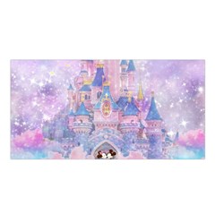 Disney Castle, Mickey And Minnie Satin Shawl 45  X 80  by nateshop