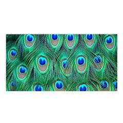 Feather, Bird, Pattern, Peacock, Texture Satin Shawl 45  X 80  by nateshop
